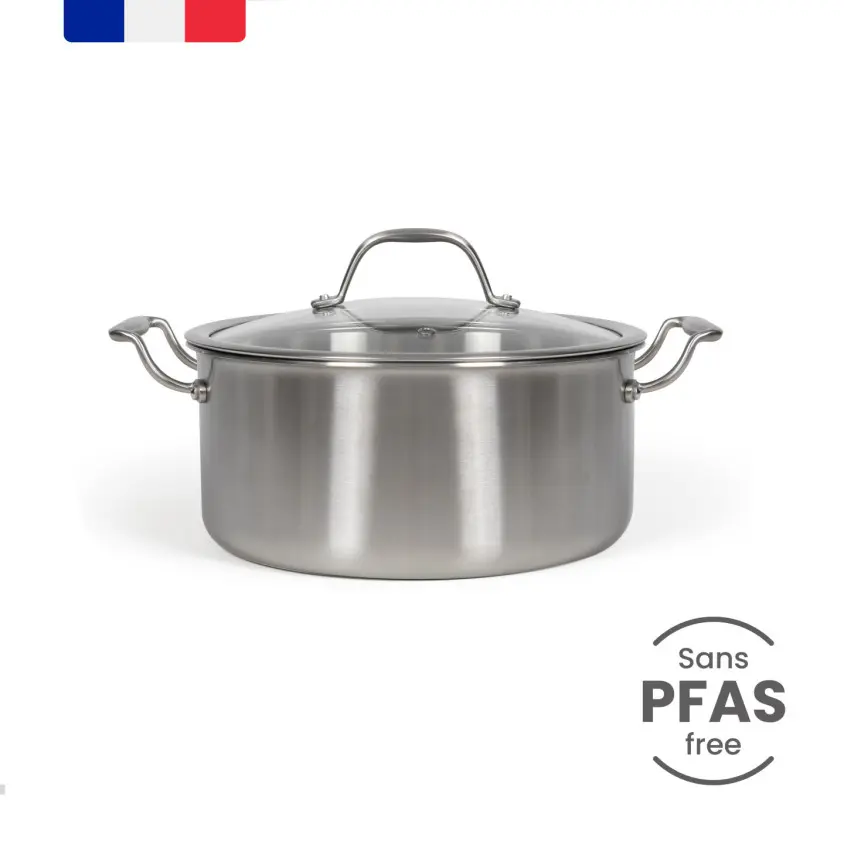 Brigade - Faitout en acier inoxydable 24 cm