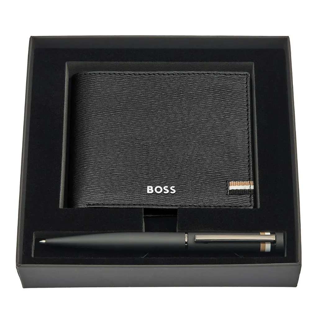 Parure HUGO (stylo bille & portefeuille)
